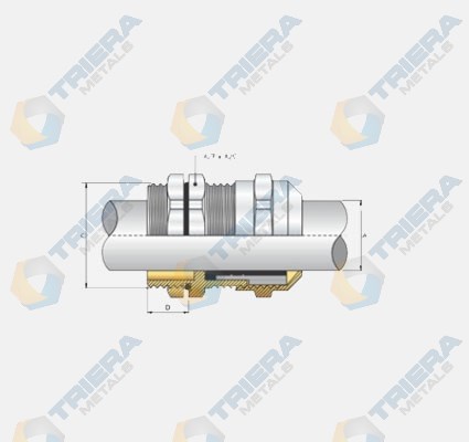IP 68 Metric Threaded Single Compression Cable Gland